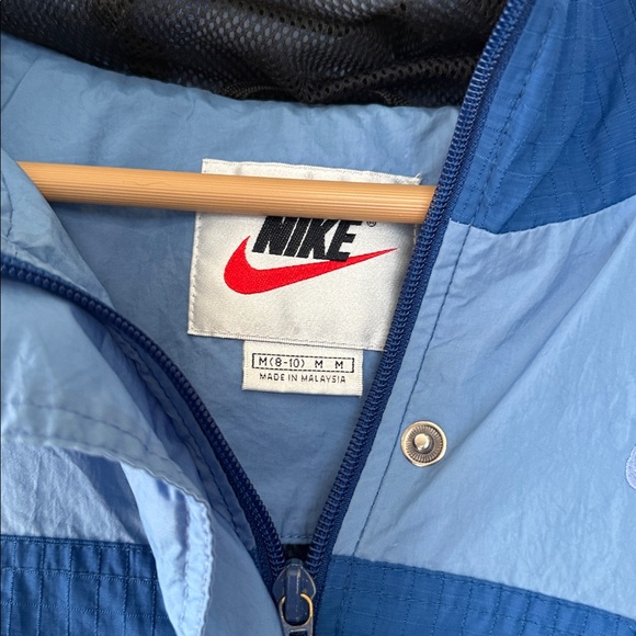 Vintage Nike Two-Tone Blue Raincoat medium - Picture 2 of 7